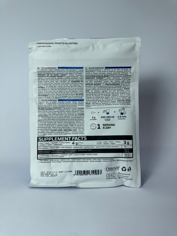 creatine monohydrate ostrovit 300 gr